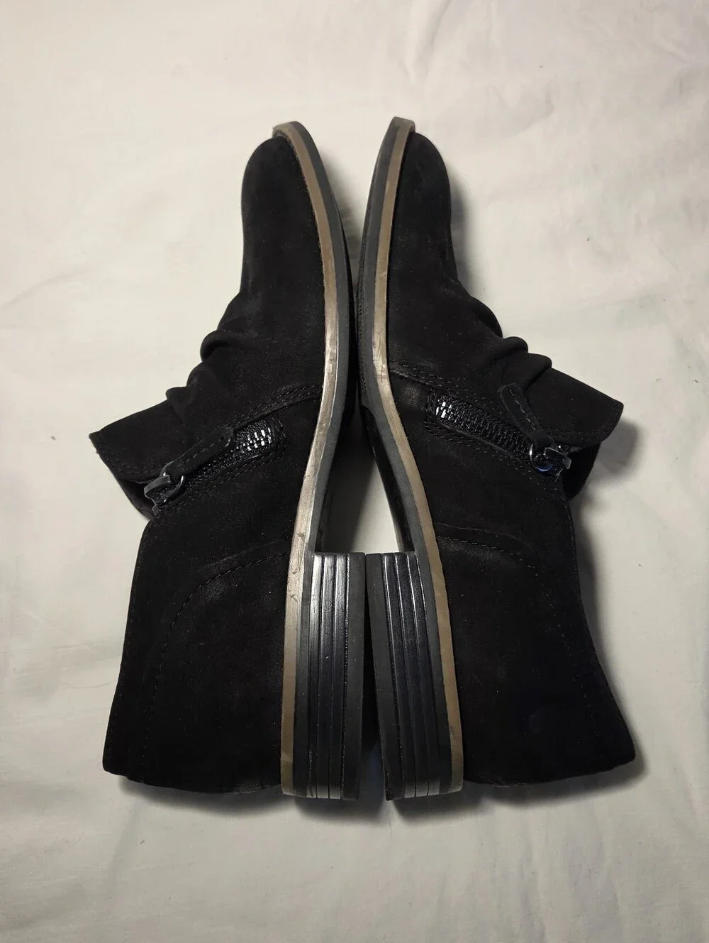 Clarks Camzin Pace Black Suede Loafers 9M